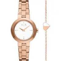Armani Exchange Smyckeset rosé / vit