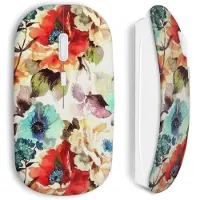 CAPACHEAP Souris Sans Fil Flowers fleur peinture