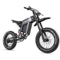 Shengmilo S900 Elektrisk Mountainbike 1500W, 65km/h, 70km Räckvidd, Hydrauliska Bromsar, Fullfjädring, Samsung Batteri grå