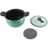 Cosy Homes Hushålls Non-Stick Mikrotryckkokare Multifunktionella Stor Kapacitet Mikrotryckkokkärl 5L grön