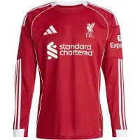 Adidas Liverpool Hemmatröja 2025/26 Långärmad - , storlek XX-Large