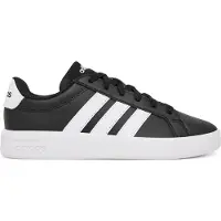 Adidas Skor - Grand Court 3.0 J - CBLACK/FTWWHT/FTWW - - 39 1/3 - Skor