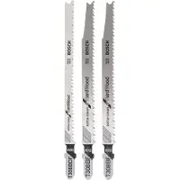 Bosch 2609256A13 3-delars sticksågsbladsats, enkelnockfattning 3 st