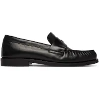 Calvin Klein Theo Leather Pleated Toe Loafers