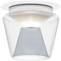 SERIEN LIGHTING LED taklampa Annex, dimbar, Aluminium / grå / zink, Vardagsrum / matsal, Glas, Modern, LED-taklampa