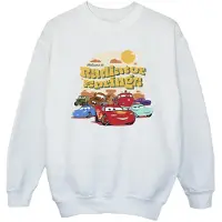 Disney Girls Cars Radiator Springs Group Sweatshirt (White)