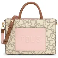 Tous för kvinnor. 2002188201 Medium shopperväska Amaya beige, rosa (OSFA), Casual, Polyuretan