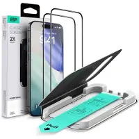 ESR iPhone 17/16 Pro UltraFit skärmskydd av härdat glas - 9H, 0.3mm - svart kant