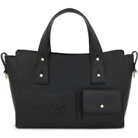 Tous för kvinnor. 2002373451 City Handväska Medium svart (OSFA), Casual, Polyuretan