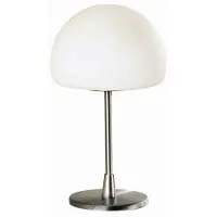 FABAS LUCE Bordslampa Gaia, dimbar, Förkromad / silver, Sovrum, Glas, Modern, Bordslampa