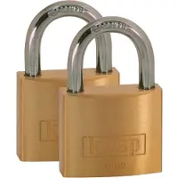 Kasp K12040D2 Hänglås 40 mm Guldgul Nyckel