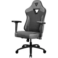 Aerocool ThunderX3 EAZE-Loft - Stol - ergonomisk - fällbar - armstöd - T-formad - lutning - svängtapp - stål, konstläder - svart