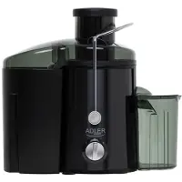Adler AD 4132, Juicecentrifug, Svart, Rostfritt stål, 1,5 l, 0,45 l, 6,5 cm, 1,05 m
