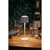 Securit LED-bordslampa MONTE-CARLO sladdlös uppladdningsbar vit
