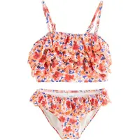 Next Bikini blå / mandarin / pitaya / vit