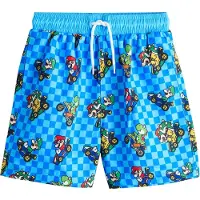 Next Badshorts azur / grön / röd / svart