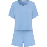 LASCANA Kort pyjamas ljusblå