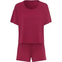 LASCANA Kort pyjamas röd