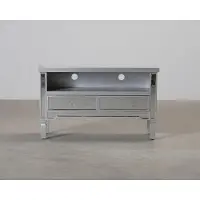 Mjuk TV-bänk silver