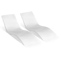 Vevor Poolfåtöljer, set med 2 schäslonger, poolfåtöljer för inomhusbruk för upp till 13 cm vattendjup, fasta i pooler och flytande på vatten, lämpliga för alla pooltyper, solarium vid poolen och på so