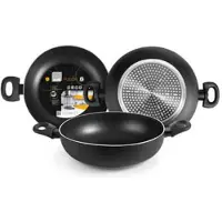 Jamon Djup stekpanna - IBILI - Fusion - 24 cm - Aluminium - Dubbelskikts non-stick
