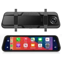 Mtp Products Dashcam med pekskärm och dubbla linser med CarPlay - 9.66 - Svart