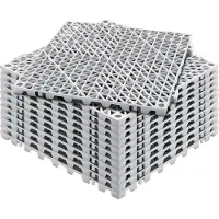 Vevor Avloppsmatta 30,5 x 30,5 cm PVC Halkfria Golvplattor 12-pack