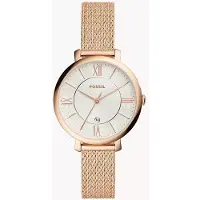 Fossil Jacqueline ES4352 Herr Brun Läderrem Analog Urtavla Kvarts Klocka