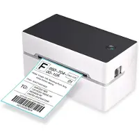 Honor Electronics Stationär fraktetikettskrivare Höghastighets-USB + BT Direkt termisk skrivare Etikettmaskinklistermärke US Plug-USB