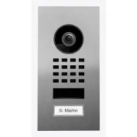 DoorBird D1101V Unterputz IP Video-porttelefon WiFi, LAN Utomhusenhet Rostfritt stål V4A (borstat)