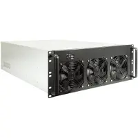 Inter-Tech 4F28 Mining - Kan monteras i rack - 4U - utökad ATX - ingen strömförsörjning (ATX) - USB