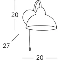 AUSTROLUX BY KOLARZ Vägglampa Nonna, Vitt / opal, Vardagsrum / matsal, Glas, Lantlig / rustik, Vägglampa, vägglampa inomhus