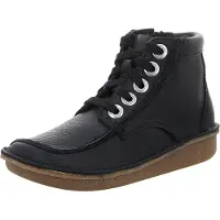 Clarks Roliga Cedar Svarta Läderkängor