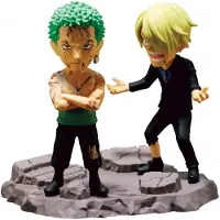 Bandai One Piece World Collectable Log Stories-roronoa Zoro &amp; Sanji-´´ Ingenting Alls!!!!´´ Figur 8 Cm