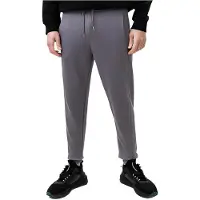 Calvin Klein Ss22 Enfärgad Dragsko Manschett Fritidsbyxor Herr Underdelar Grå J30J319931PTP XL