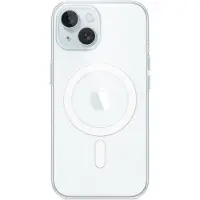 Apple - Baksidesskydd för mobiltelefon - MagSafe-kompatibilitet - polykarbonat - klar - för iPhone 15