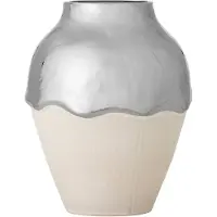 Bloomingville Silvio vas, silver, stengods