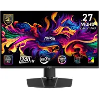 MSI MAG 273QP QD-OLED X24 - OLED-monitor - gaming - 27 (26,5 til at se) - 2560 x 1440 WQHD @ 240 Hz - 1000 cd/m² - 1500000:1 - DisplayHDR 400 True Black - 0,03 ms - 2xHDMI, DisplayPort