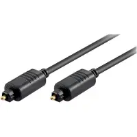Goobay - Digital ljudkabel (optisk) - SPDIF - TOSLINK hane till TOSLINK hane - 50 cm - fiberoptisk - svart