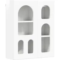 vidaXL Hängande skåp Högblanka vita 59 x 20 x 71.5 cm Konstruerat trä