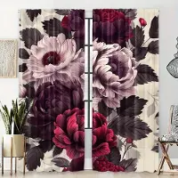 Household supplies MH 2 st Flerfärgade Livfulla Blommönster Gardiner Halvmörkläggande Gardiner, Sovrum, Vardagsrum, Fönster, Kök, Kontor, Heminredning W70X165H(cm)x2Pcs&Grommet Top