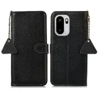 Mtp Products OnePlus Ace 6/6T/15R plånboksfodral i läder med RFID - Svart