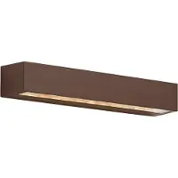 QAZQA Industriell utomhusvägglampa rostbrun 38 cm inkl. LED IP65 - Hannah