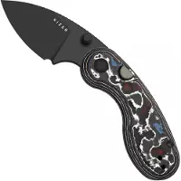 Kizer Cutlery Microbe Ki2742A2 Matt DLC Ultra M390, Nebula Fat Carbon, pocket knife, Maksim Epifantsev design