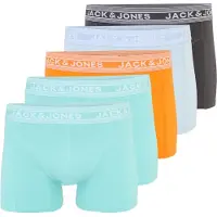 Jack & Jones Boxershorts 'JACHUSH' pastellblå / antracit / mint / orange