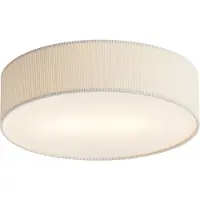 QAZQA Modern taklampa vit med sammetsskärm 38 cm 2-ljus - Luz