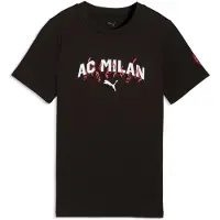 Puma Milan T-shirt Ftblculture Jr - Svart/vit - , storlek 152 cm