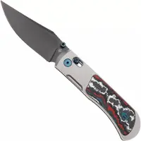 Kizer Cutlery Tycho KI4761A3 Matte DLC S45VN, Titanium FatCarbon, pocket knife, Azo design
