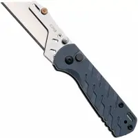 CJRB Boxer J1967-BU Stonewashed Blade Holder, Blue G10, pocket knife