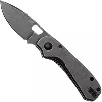 Knafs Co. Lander 5 -00325 Blackwashed 8CR14MoV, Black Stonewash Stainless Steel, pocket knife